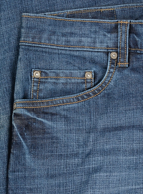 Texas Blue Stretch Stone Wash Whisker Jeans