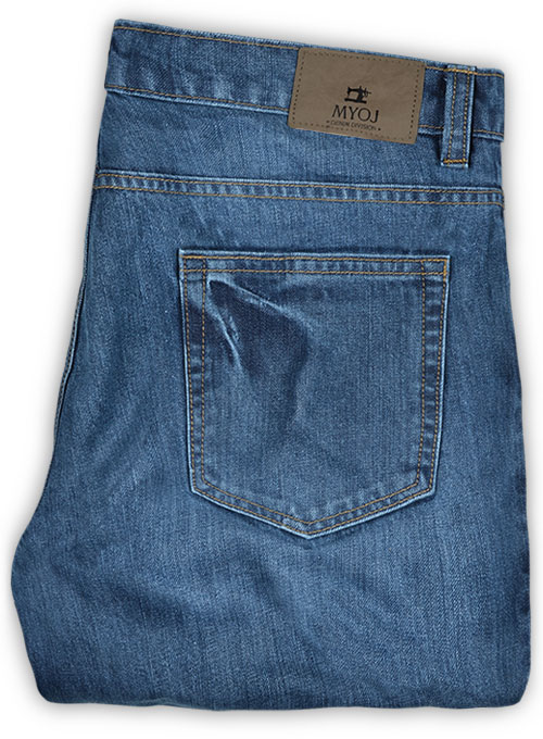 Thunder Blue Stone Wash Whisker Jeans