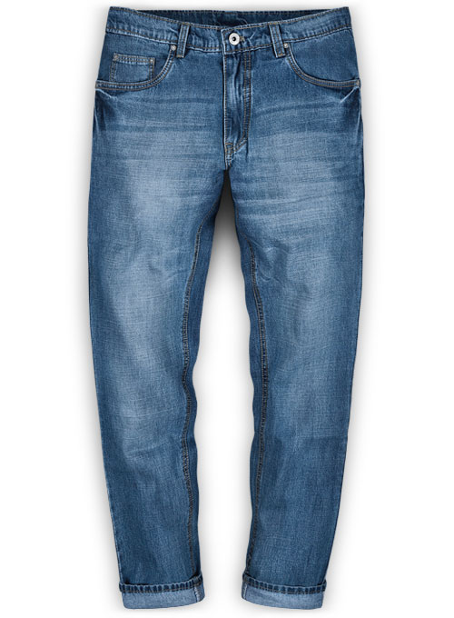 stone wash denim jeans