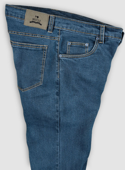 Victor Blue Stone Wash Stretch Jeans : Made To Measure Custom Jeans For ...
