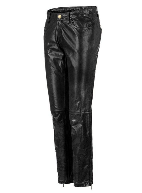 Leather Biker Jeans - Style #500 - Click Image to Close