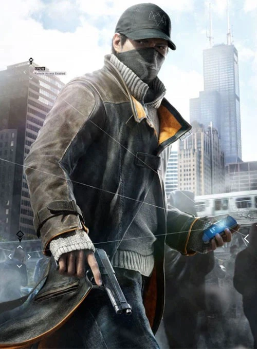 Aiden Pearce Watch Dog Leather Trench Coat