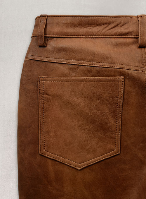 Angular Leather Pants