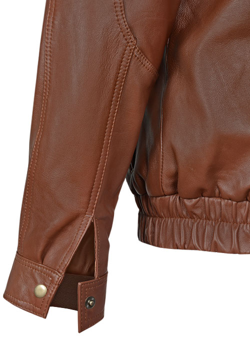 Aviator Bomber Leather Jacket