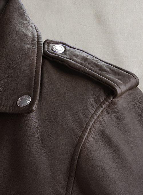 Beast Brown Biker Leather Jacket