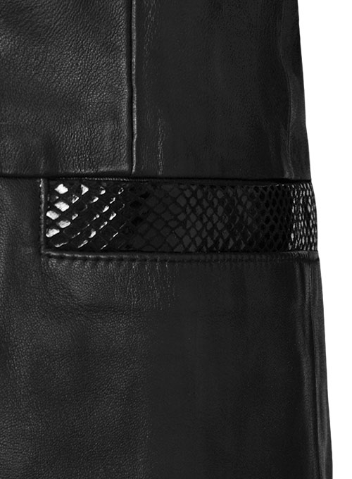 Black Hampton Leather Blazer