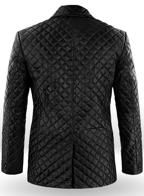 Bocelli Quilted Leather Blazer