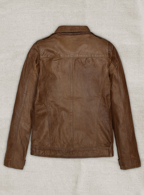 Brown Leather Jacket # 219 - 36 Female