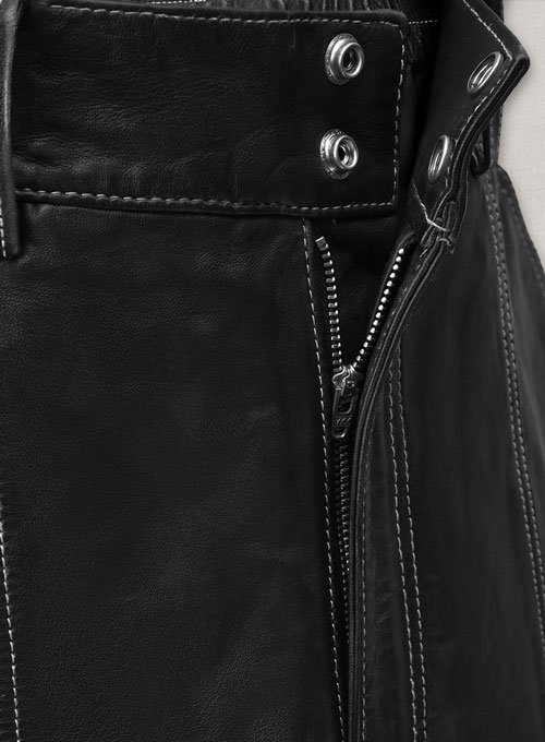 Cargo Culottes Leather Palazzo