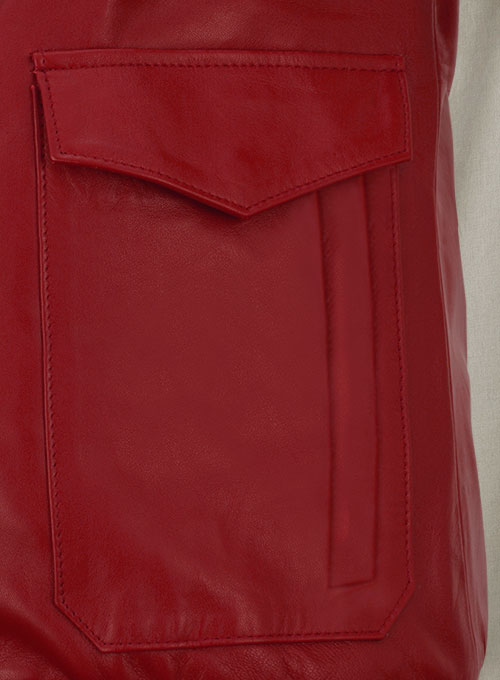 Cherry Red Drake Graham Toronto Film Festival Leather Jacket