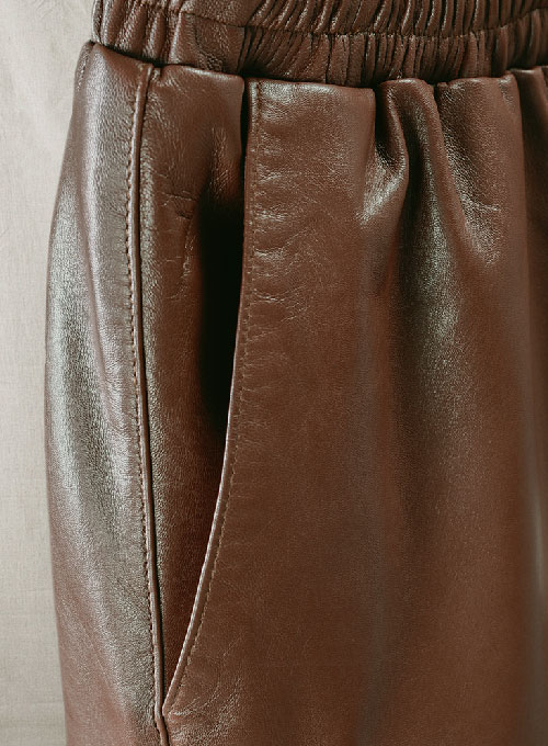 Comfy Leather Jogging Pants