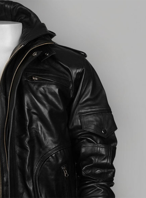 Demon Hooded Leather Jacket