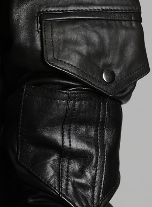 Demon Hooded Leather Jacket