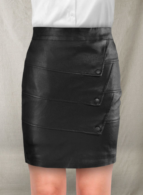 Flaky Leather Skirt - # 182