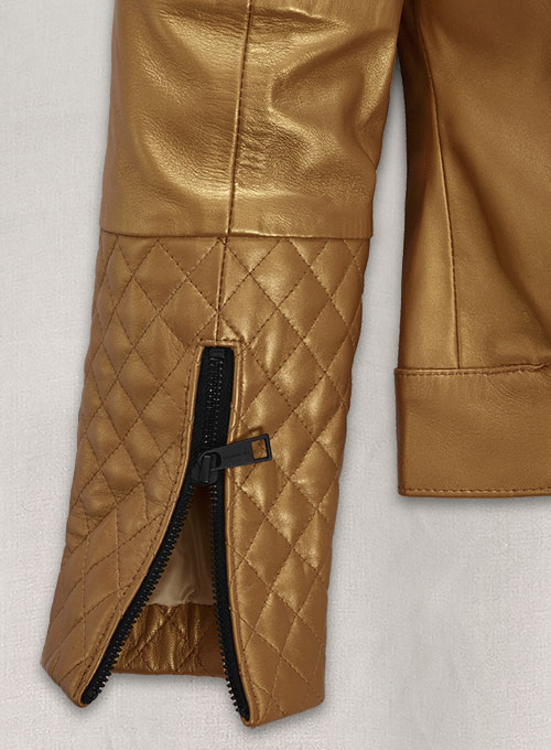 Golden Gwen Stefani Leather Jacket #1