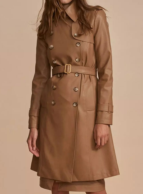 Halcon Leather Trench Coat Halcon Leather Trench Coat