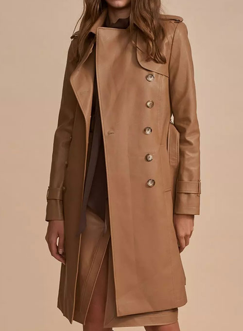 Halcon Leather Trench Coat Halcon Leather Trench Coat