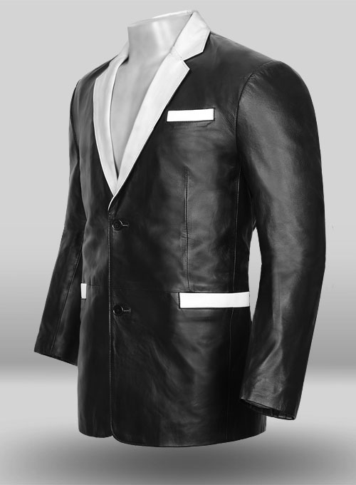 Hampton Leather Blazer - Click Image to Close