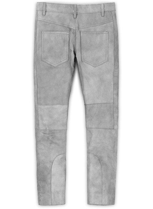 Harbor Gray Leather Biker Jeans #511 - Click Image to Close