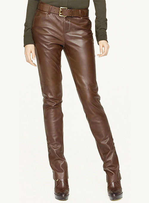 designer leather pants