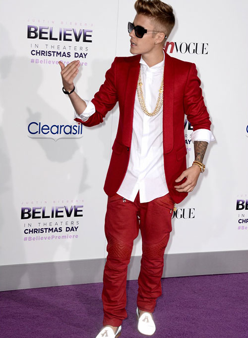 Justin Bieber Leather Pants #1 - Click Image to Close