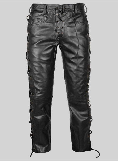 Laced Leather Pants - Style # 515 : Made To Measure Custom Jeans For ...