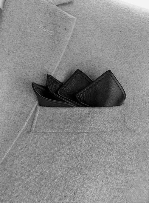 Leather Pocket Square - Click Image to Close