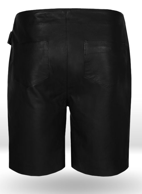 Leather Cargo Shorts Style # 377 - Click Image to Close