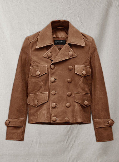 Light Vintage Tan Hide Leather Jacket style # 298