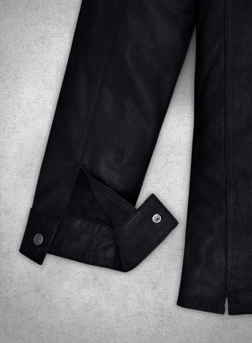 Light Weight Unlined Deep Blue Leather Shirt