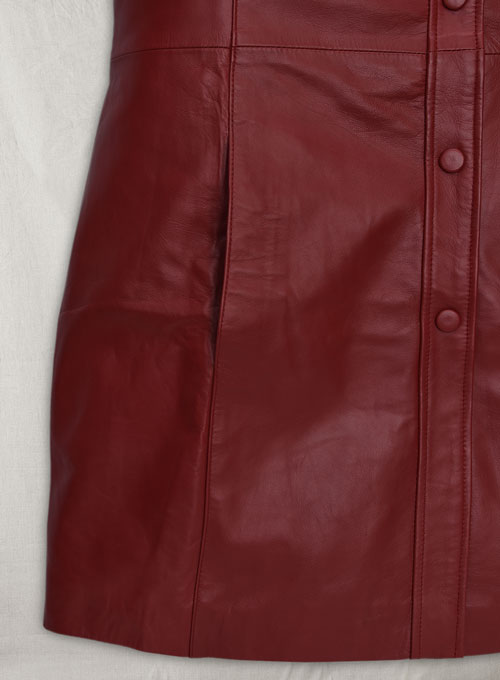 Margot Robbie Leather Dress