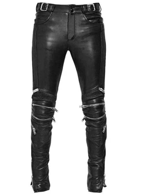 Electric Zipper Mono Leather Pants : Made To Measure Custom Jeans For ...