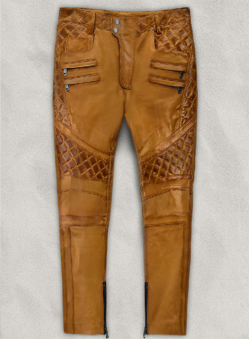 Outlaw Burnt Mustard Leather Pants