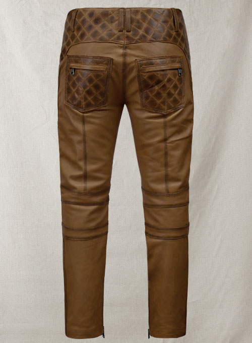 Outlaw Burnt Tan Leather Pants