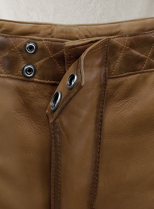Outlaw Burnt Tan Leather Pants