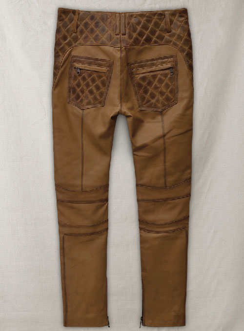 Outlaw Burnt Tan Leather Pants
