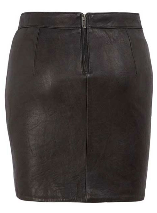 Pique Twist Leather Skirt - # 174