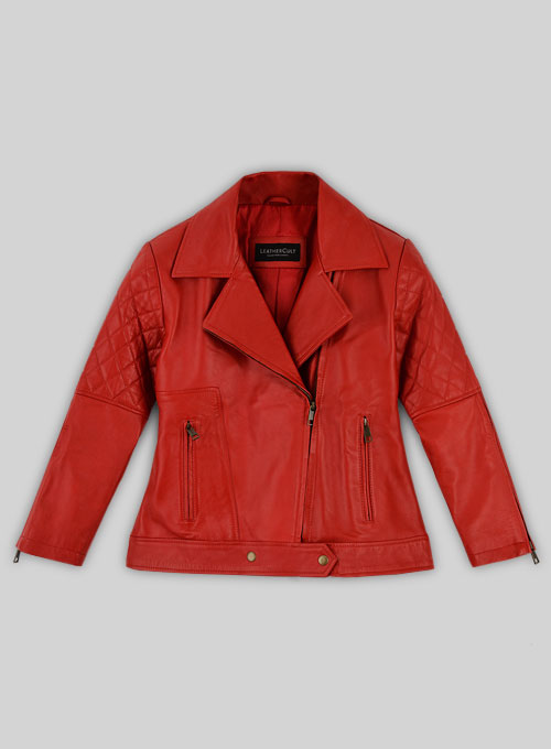 Red Katy Perry Leather Jacket
