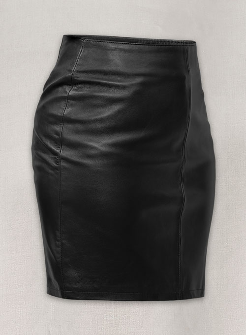 Rihanna Leather Skirt