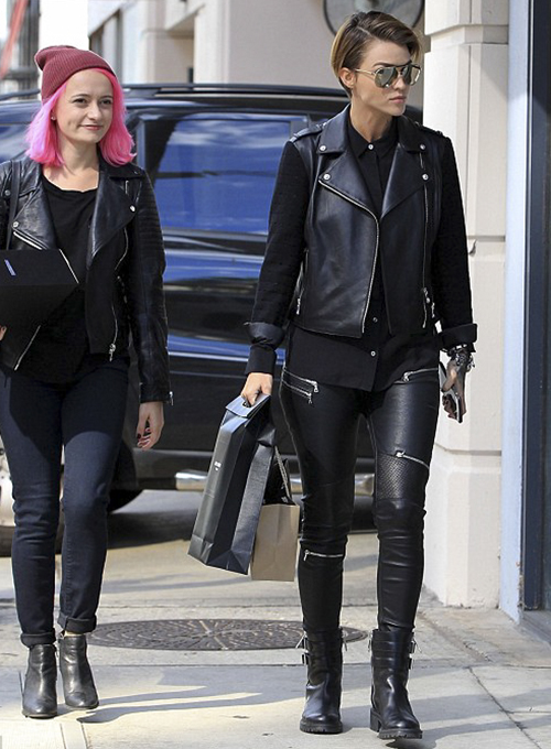 Ruby Rose Leather Pants