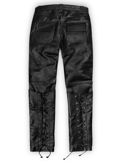 Ryder Leather Biker Jeans