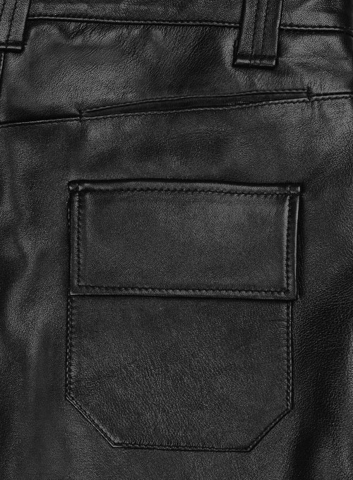 Ryder Leather Biker Jeans