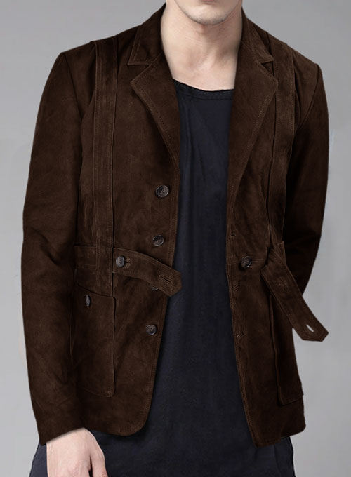 Safari Dune Suede Leather Blazer