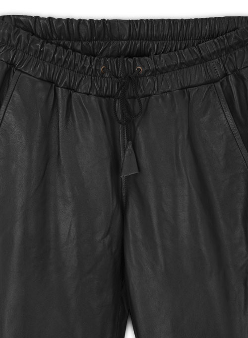 Selena Gomez Leather Joggers
