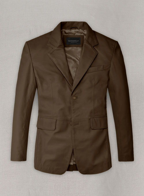 Soft Scottish Brown Leather Blazer