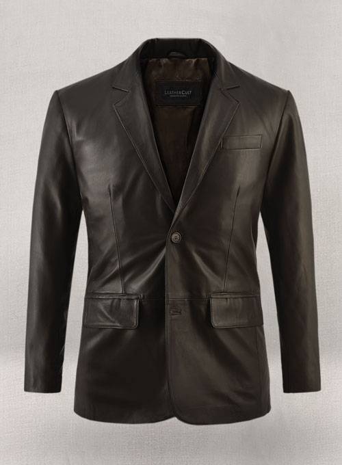Soft Louis Brown Leather Blazer