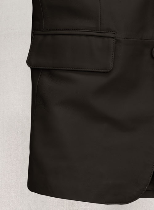 Soft Louis Brown Leather Blazer