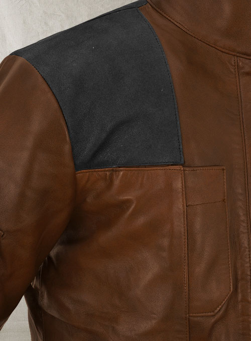 Spanish Brown Alden Ehrenreich Solo Leather Jacket