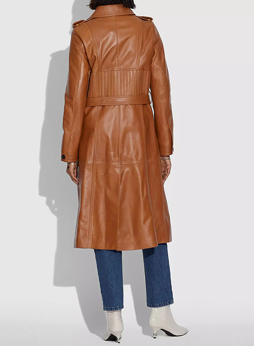 Street Style Leather Long Coat Street Style Leather Long Coat
