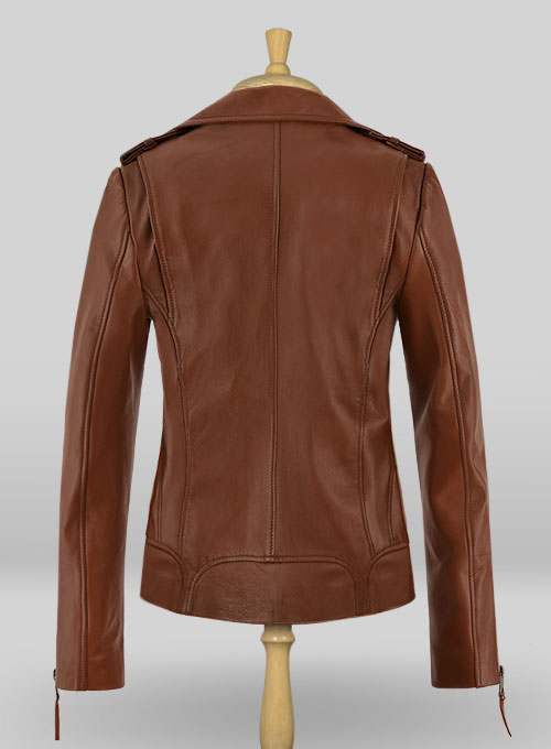 Tan Brown Jennifer Aniston Leather Jacket